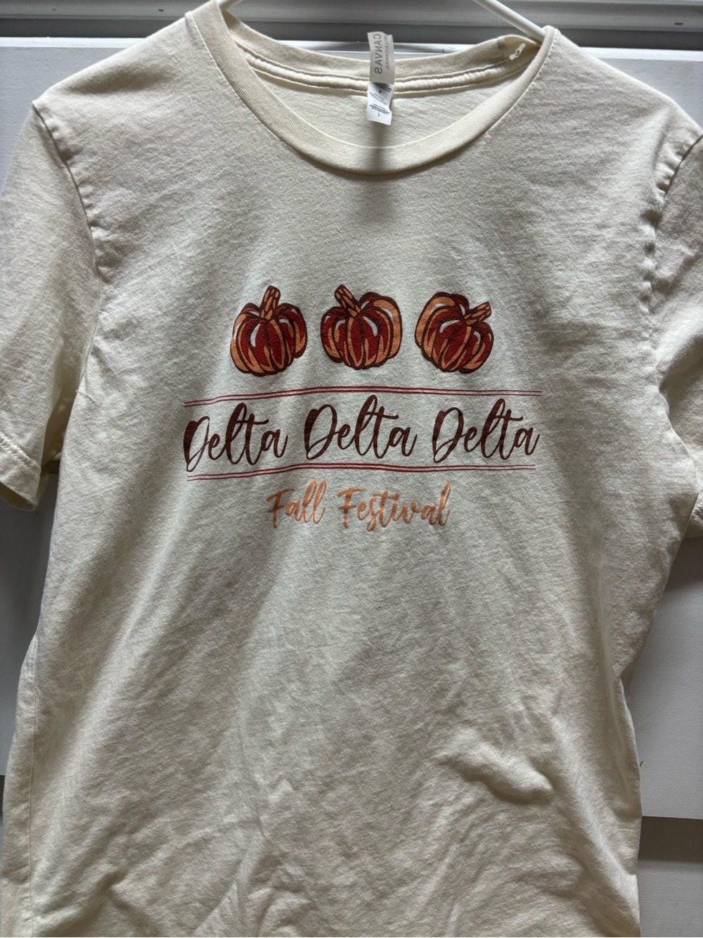 Delta Delta Delta Cream 'Fall Festival' Kids Tee